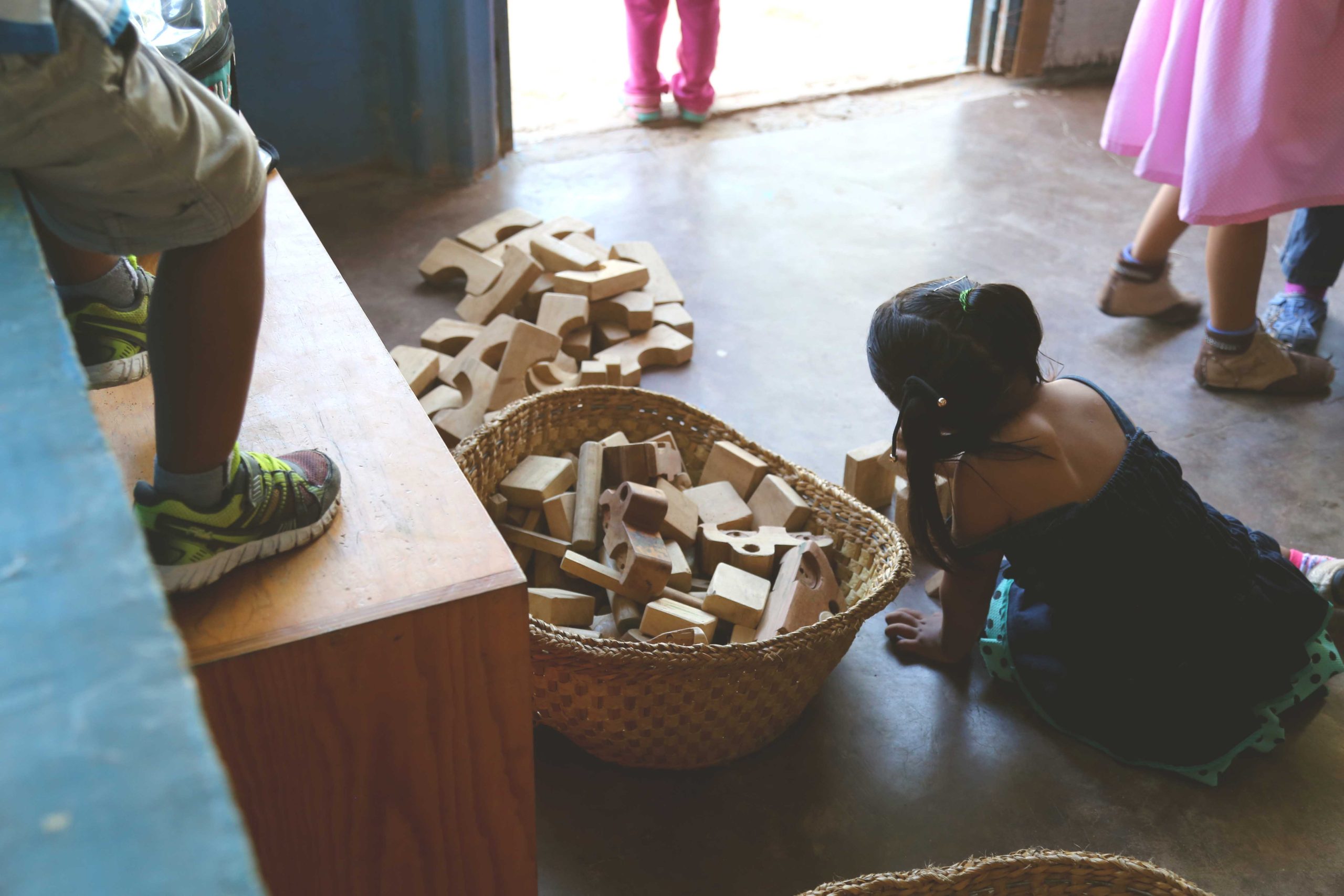 Children in daycare in El Salvador